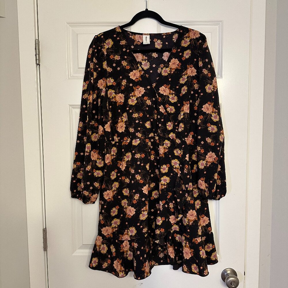 Abound Floral Ruffle Dress - Size XL